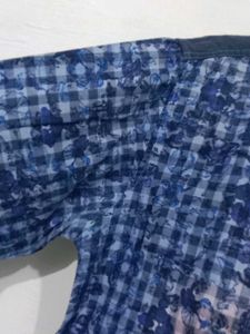 Blue Checkered Long Sleeve Shirt