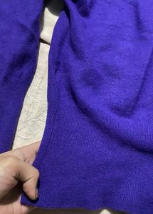 Purple Turtleneck Sweater