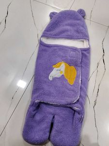Cute Purple Bear Baby Wrap