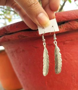 Feather Drop Earrings