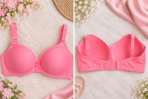 Pink Padded Bra for Women