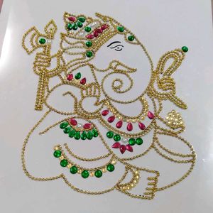Ganesh Rhinestone Art