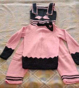 woolen knitted jumpsuit for girls