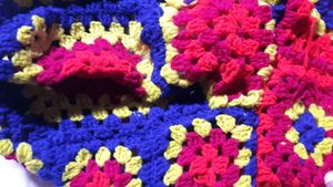 Wool Granny Square Balaclava
