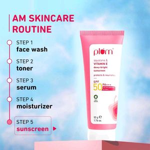 Plum Squalane &amp; Vitamin E Dewy-Bright Sunscreen SP