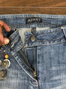 Embellished Blue Denim Jeans
