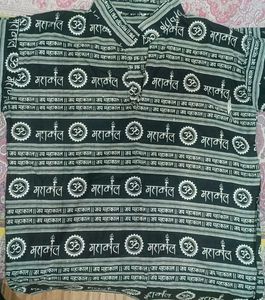 women's  Black Om Mahakal top