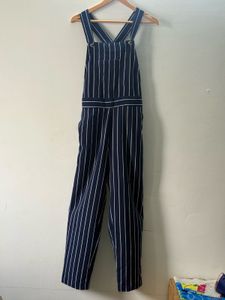 Striped Navy Blue Jumpsuit