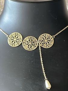 Gold Filigree Necklace