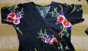 Long Flower Printed Dress
