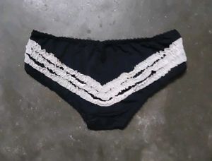 Ruffled Black panty