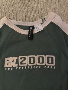 Vintage Style Olive Green Graphic Baby Tee