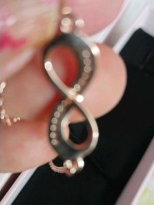 Elegant Infinity Bracelet with Crystals