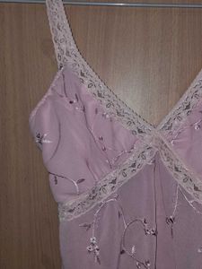 Sheer Lace Trim Cami Top