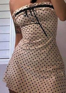 y2k Polka Dot Mini Dress
