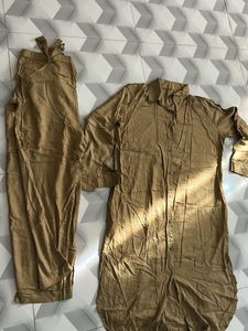 Olive Green Casual Shirt Dress