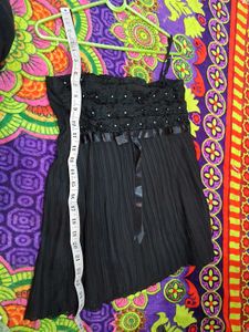 Elegant Black Pleated Cami Top