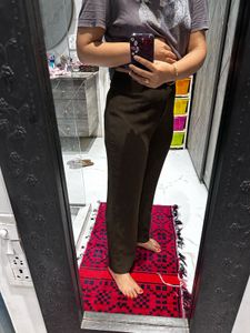 Dark brown trousers
