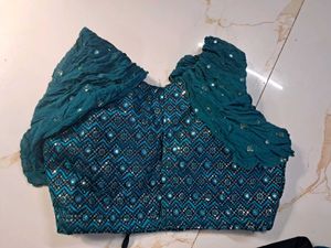 💙 Teal Blue Navratri Lehenga Choli