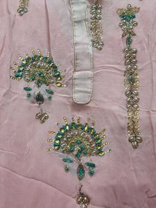 Elegant Pink Embroidered Kurta Set