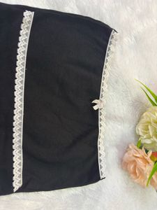 Black Lace Trim Cami Top