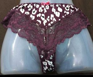 Lace Trim Animal Print Panty 🖤