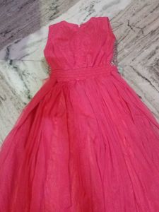 Girls' Pink Embellished Party Dress