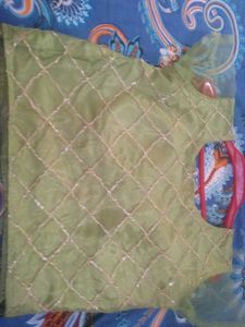 Green Colour Wedding/Party Wear Lehenga For Girls