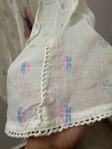 White Embroidered ethnic dress