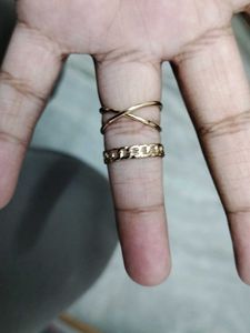 A Set Of Jwellery(1 Bracelet 2 Rings)