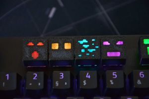 Custom minecraft Keyboard Keycaps -  set of 4