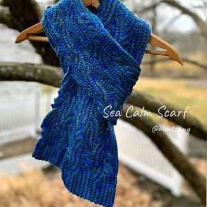 Cozy Teal Knit Scarf