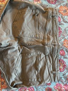 Olive Green Casual Pants