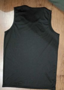 Men's Black Sleeveless 'Peace of Mind' T-Shirt