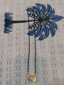 Gold Heart Mangalsutra Necklace