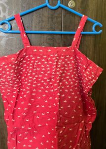 Cute rose Horse Print Cold Shoulder Top
