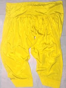 Vibrant Yellow Peacock Embroidered Kurta Set