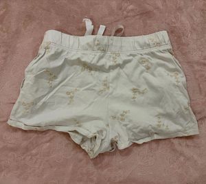 Embroidered white Shorts