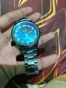 Calvin Klein "ck" Blue Dial Watch