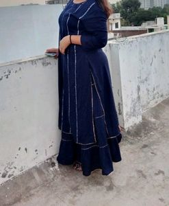 Blue Sharara Suit