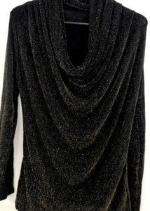 ,👯👯KASAR  PARTY METALLIC BLACK /GOLDEN TOP