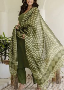 Elegant Olive Green Kurta Set