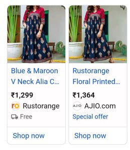 Elegant Navy Blue Printed Kurta