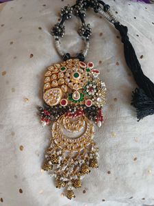 Handcrafted brass pendant Kundan Necklace