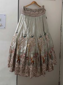 🆕Embroidered Sequin Designer Lehenga Champagne