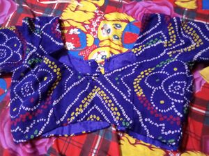 Bandhani Blouse Blue