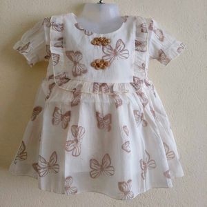 Adorable Butterfly Print Dress for Girls