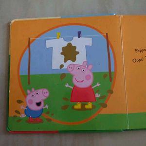 combo of plush toy with 2 peppa board bo