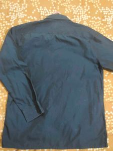 Full Sleeves Navy Blue Shirt