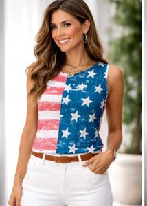 Patriotic American Flag Tank Top